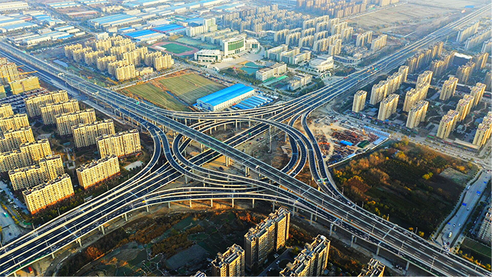 江苏黄石市内环高架急剧路网